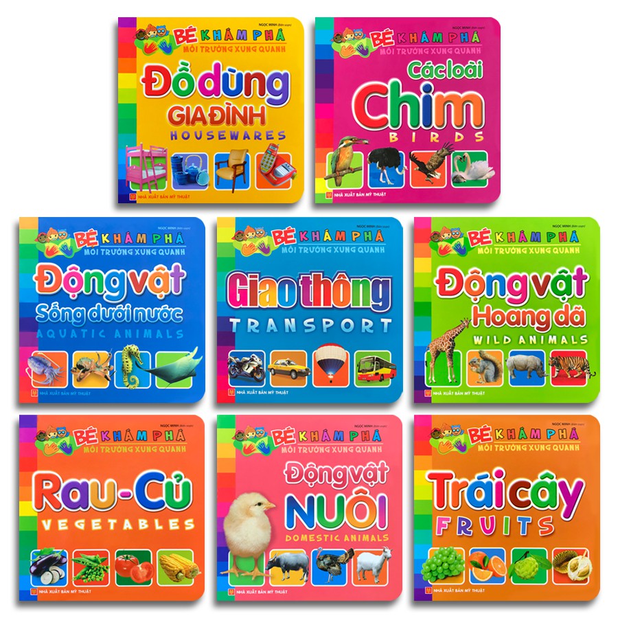 Sách - Bé Khám Phá Môi Trường Xung Quanh (Bộ 8 cuốn, lẻ tùy chọn)