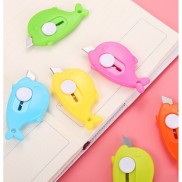 Dao Rọc Giấy Mini Cute Dễ thương CÁ HEO tiện dụng cho đi học đi làm - màu ngẫu nhiên