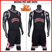 Áo Bóng Rổ Nam Chicago Đen Cao Cấp mẫu mới 2019, quần áo bó