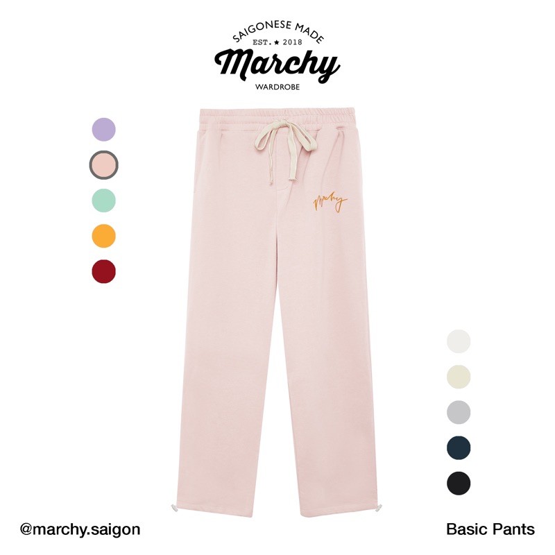 MARCHY - Basic Pants - Quần ống suông