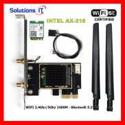 Card WIFI Intel AC 3168 7265 9260 AX200 AX210 có tản nhiệt cho máy bàn