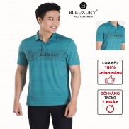 Áo polo nam BILUXURY APCH017XNG xanh ngọc cotton mềm mại thoáng khí lịch lãm
