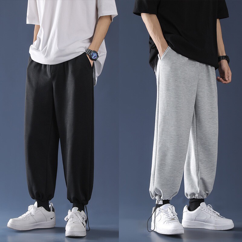 Quần Jogger Nam Nữ Nỉ Thể Thao Ống Rộng Bo Chun Rút Gấu Outfit unisex Năng Động QJ21