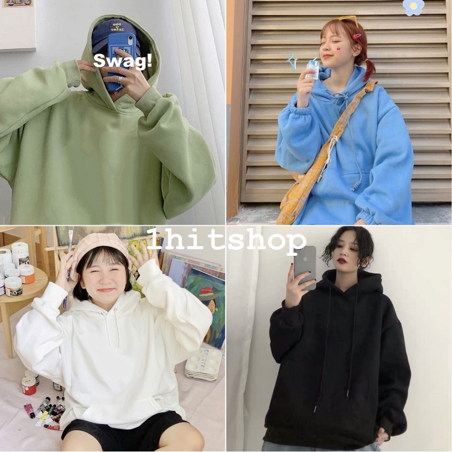 Áo HOODIE BASIC Trơn 8 Màu Ulzzang UNISEX 1hitshop