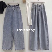Quần Jean Ống Rộng GÀI EO Ulzzang Unisex 1hitshop