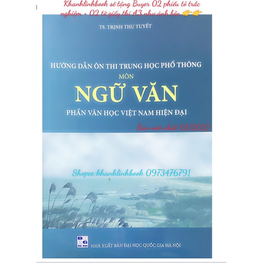 Sách - Hướng dẫn ôn thi THPT môn Ngữ Văn phần Văn học hiện đại (Bản mới nhất 2021)