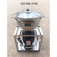 Máy xay thịt làm giò chả 1100w nồi 22cm chân inox không gỉ tặng kèm lưỡi làm chà bông (ruốc)