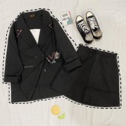 Set 2 món Blazer & chân váy chữ A (ảnh thật).