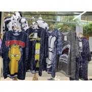 Áo loang thái hot hit sẵn kho - Áo thun loang tay lỡ phom rộng dáng suông họa tiết hoạt hình hot trend