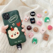 Đầu hoạt hình bọc bảo vệ dây cáp sạc dữ liệu tai nghe