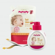 Bọt / sữa tắm gội Mamamy cho bé 400ml - Combo 1 chai tặng 1 túi sữa tắm gội bé hương Floral 400ml