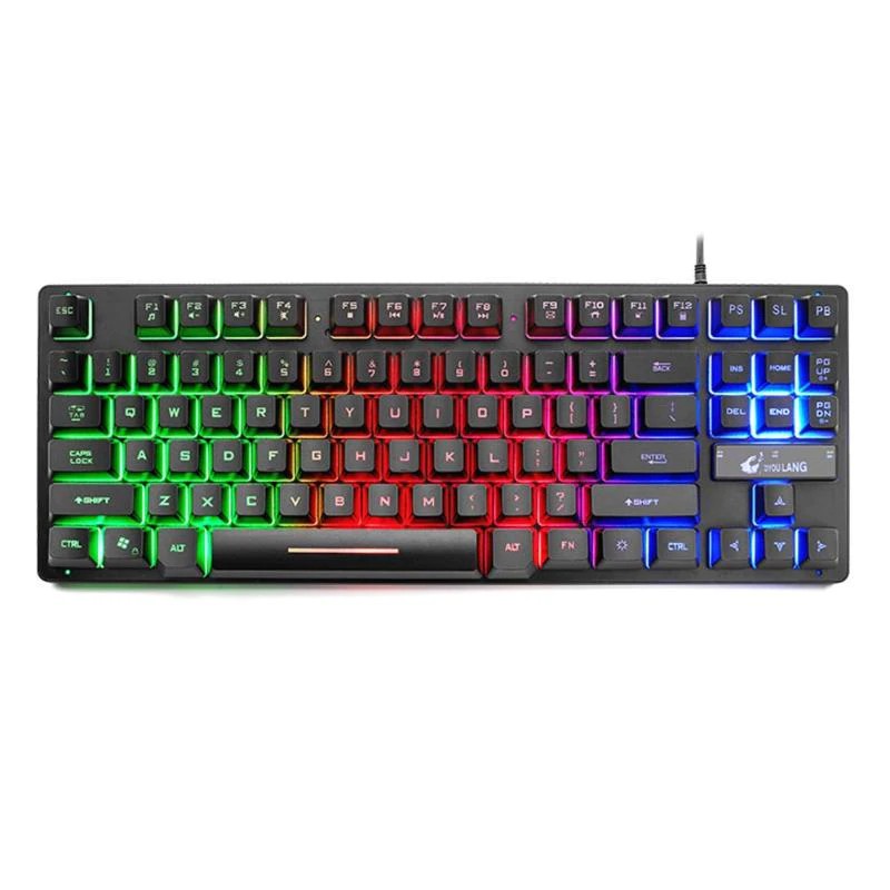 ZIYOU LANG K16 | Bàn Phím giả cơ chuyên game Có Dây có LED 87 phím Tenkeyless