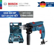 Bộ máy khoan động lực Bosch GSB 550 MP SET 19 chi tiết