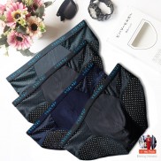 Hộp 4 quần lót nam thông hơi - quần sịp nam tam giác nhật bản - có size lớn MLQ01