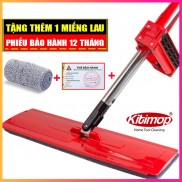 Cây Lau Nhà Tự Vắt Kitimop-Red Hàng Công Ty Cao Cấp, Bảo Hành 12 Tháng, Tặng 2 Bông Lau Thay Thế