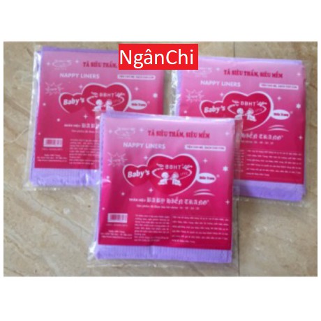 Miếng Lót phân xu tím Hiền Trang Bịch Đại (18-20 miếng 1 gói) hàng Công ty có tem 7 màu trong mỗi gói