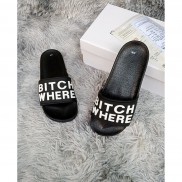 Dép nam quai ngang BITCH WHERE đế đúc cao su cực bền, dép nam cực chất HOT 2021