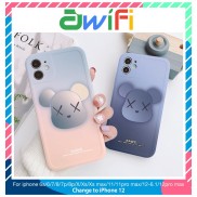 Ốp lưng iphone viền nổi bóng sơn kaws 6plus/6s/6splus/7/7plus/8/8plus/x/xr/xs/11/12/pro/max/plus/promax-Awifi B4-13