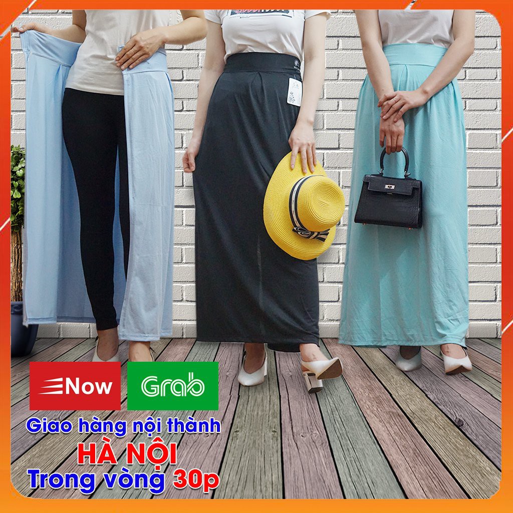 Quây chống nắng nữ vải kim cương thông hơi thoáng mát , chân váy che nắng cùng áo chống nắng tránh  tia UV hiệu quả