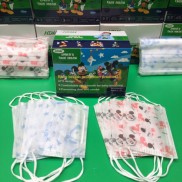 Khẩu trang cho bé y tế kháng khuẩn hộp 50 chiếc , khẩu trang trẻ em mask kid ngăn ngừa khói bụi độc hại