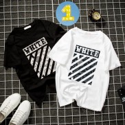 Album 10 - Bst áo thun unisex form rộng WHITE vải dày mịn