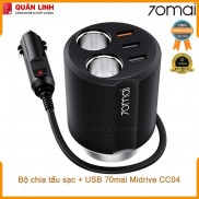 Bộ chia tẩu sạc + 3 cổng USB Xiaomi 70Mai Midrive CC04 - Bảo Hành 12 Tháng