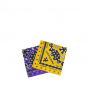 Khăn Bandana  Signature Pattern Dirtycoins - Purple/Yellow