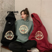 Áo Hoodie Tay Dài Dáng Rộng Thoải Mái Hoạ Tiết Chữ In
