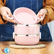 Cà men 2 ngăn - camen đựng thức ăn 2 ngăn - hộp đựng cơm 2 ngăn 1.4 lít