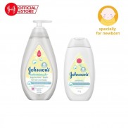 Bộ sữa tắm gội 500ml & sữa dưỡng ẩm 200ml Johnson's mềm mịn Cotton touch - 540017256