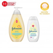 Bộ sữa tắm gội toàn thân top to toe 500ml & sữa dưỡng ẩm mềm mịn Johnson's 200ml