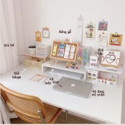 Combo kệ đựng mỹ phẩm , bảng gỗ bần , giỏ đựng đồ đa năng , hộp đựng bút , washitape