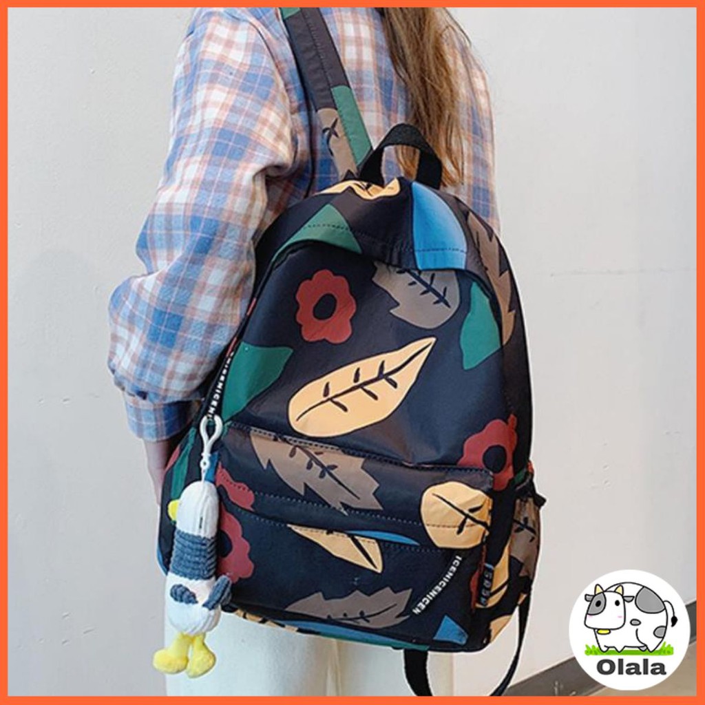 Ba lô học sinh hoạ tiết graffiti phong cách thời trang nhật bản