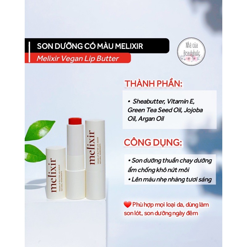 Son dưỡng MELIXIR VEGAN LIP BUTTER