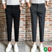Quần âu nam ORENO ống côn vải lụa co giãn,quần tây nam unisex phong cách hàn quốc không nhăn không xù 4 màu