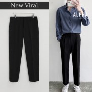 Quần baggy nam ORENO quần tây nam đen form rộng UNISEX Hàn Quốc co giãn chống nhăn, chống xù