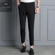 Quần âu đen ống côn form chuẩn, chất liệu Kate Hàn hàng cao cấp VNXK