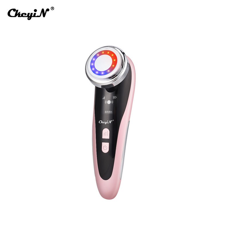 Máy chăm sóc làm sạch da mặt CkeyiN EMS có đèn led sử dụng điện tiện dụng