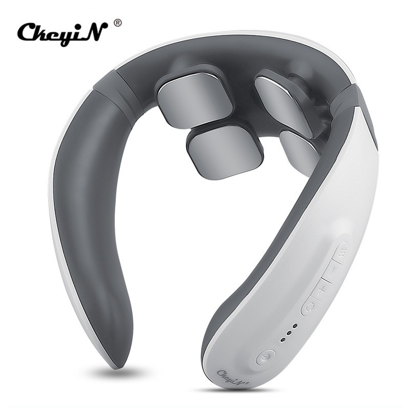 Máy mát xa cổ không dây CkeyiN AM275 4D tích hợp giọng nói thông minh điều khiển từ xa 6 chế độ tiện dụng