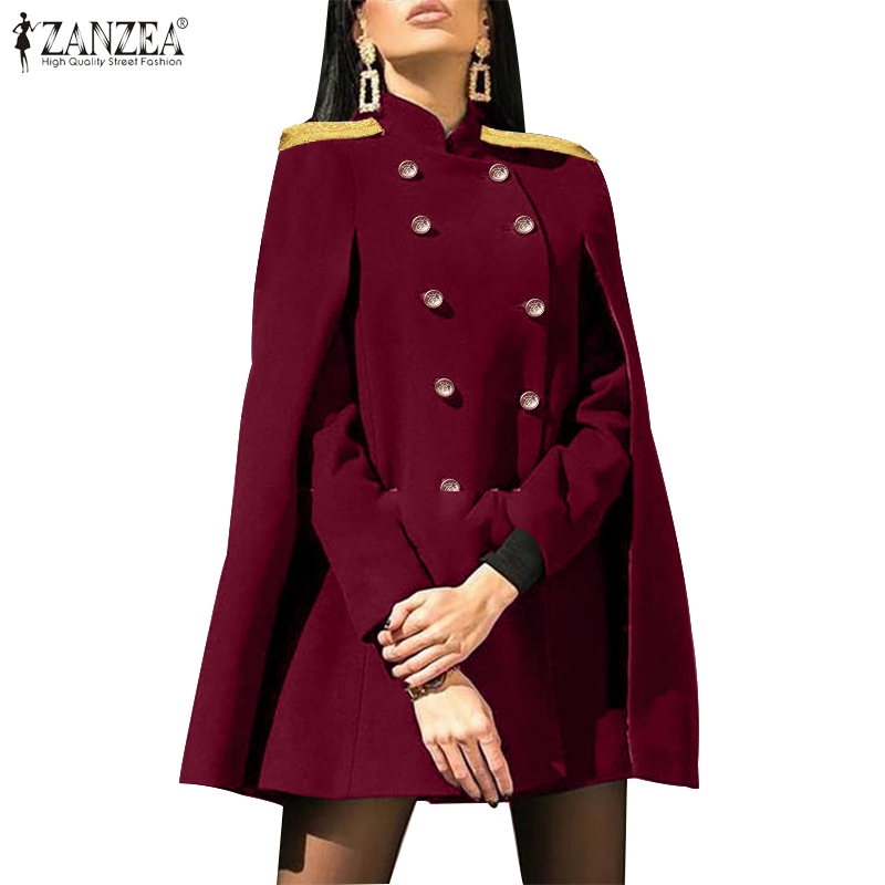 Áo Choàng ZANZEA Phong Cách Vintage Thời Trang Cho Nữ