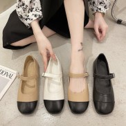 Giầy búp bê nữ pha màu đế dẻo (mã 218- búp bê quai ngang)