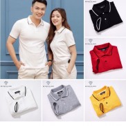 Áo polo nam nữ, áo phông nam cổ bẻ phối viền dệt sợi cotton cao cấp -OMAN AP41