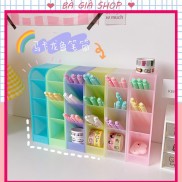 Kệ 4 tầng đựng bút/ mỹ phẩm/ cọ trang điểm nhiều màu siêu đẹp kích thước 20*5*9cm
