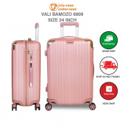 Vali Kéo Du Lịch Bamozo 8809 Size 24inch Nhựa Chống Va Đập Chống Trầy Xước-Size Ký Gửi-Bảo Hành 5 Năm