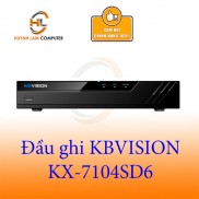 Đầu ghi KBVSION KX-7104SD6 4 kênh 5 in 1 - 4 kênh dành cho camera 1.0 ,1.3 và 2.0 Mp Hàng chính hãng