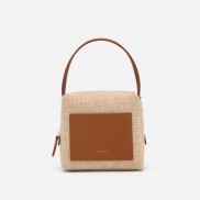 Vascara Túi Xách Tay Bucket Phối Da SAT 0283 Nâu