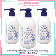 Sữa dưỡng thể trắng da, chống nắng Hatomugi Nhật Bản SPF31 PA+++