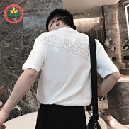 Áo thun nam, áo phông nam tay ngắn cổ tròn chất cotton co giãn 4 chiều hình setbreaks vàng alex cool