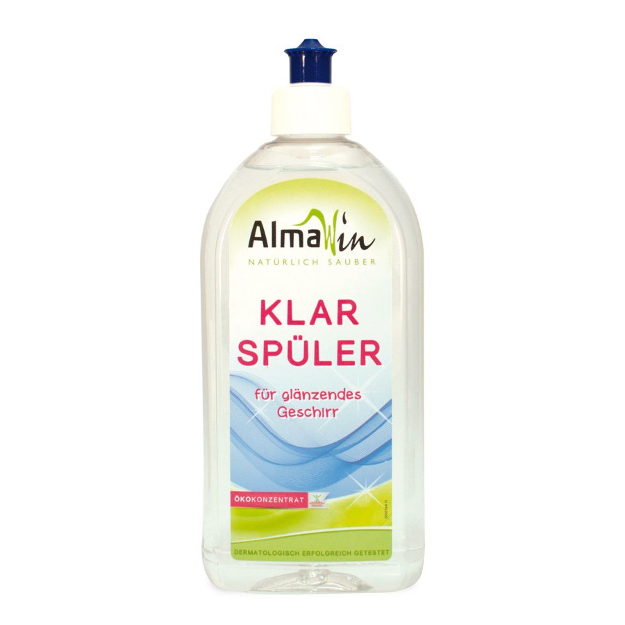 Nước hữu cơ trợ rửa cho máy rửa chén (dành cho vật dụng thủy tinh) 500ml - Almawin