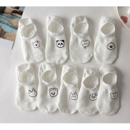Combo 9 đôi tất hài trắng in hình cute